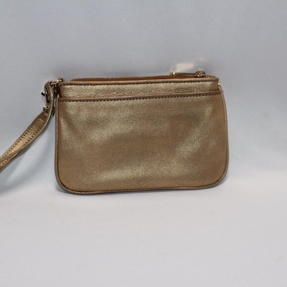 MICHAEL Michael Kors Gold Leather Sequin Mini Handbag/Wristlet - Picture 4 of 9